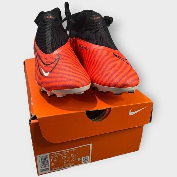 Nike Phantom GX Pro DF FG Crimson Soccer Cleats DD9465-600 Mens 6.5/ Womens 8 - Picture 10 of 12
